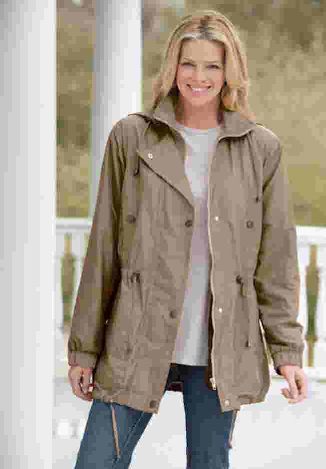 Fleece-Lined Taslon® Anorak image number 0