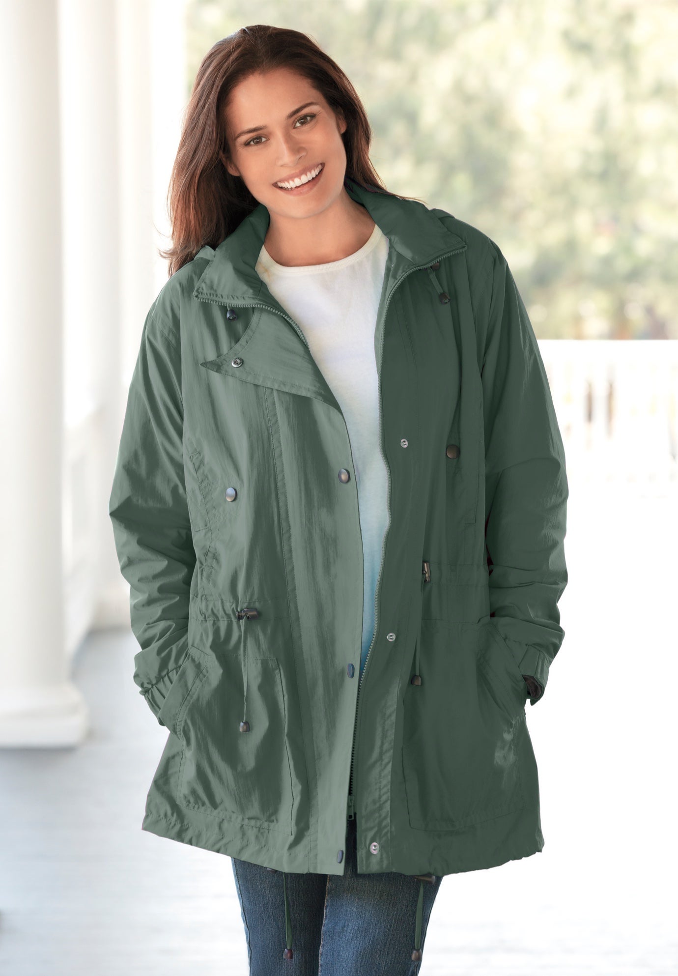 Fleece-Lined Taslon® Anorak image number 0