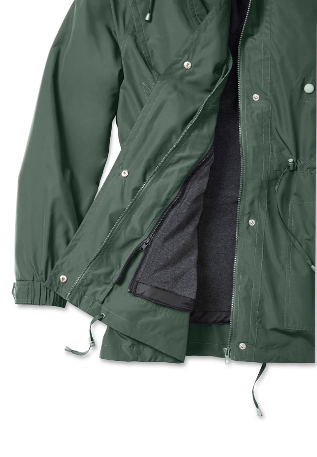 Fleece-Lined Taslon® Anorak image number 3