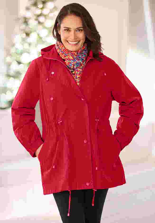 Fleece-Lined Taslon® Anorak image number 6