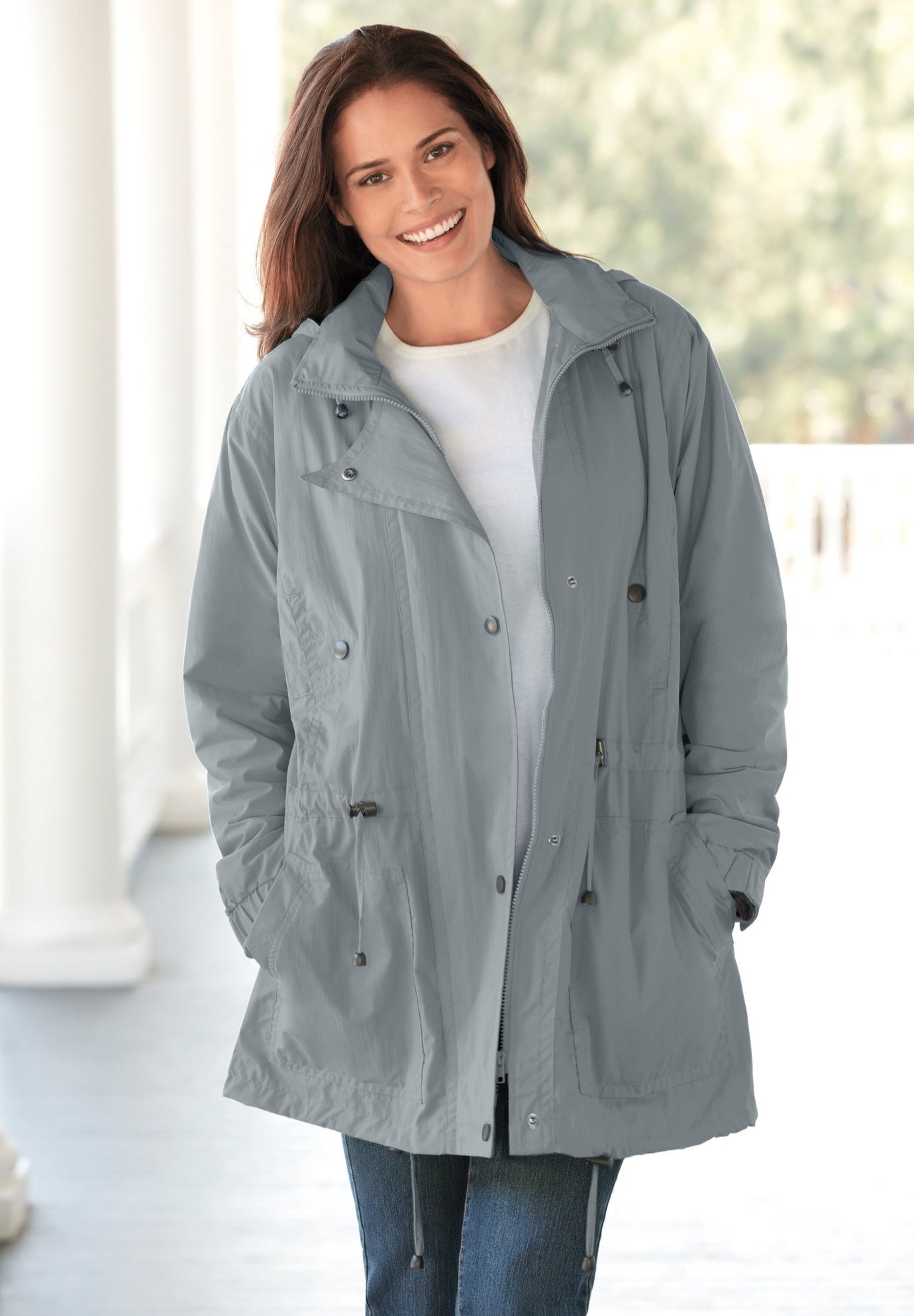 Fleece-Lined Taslon&reg; Anorak image number 0