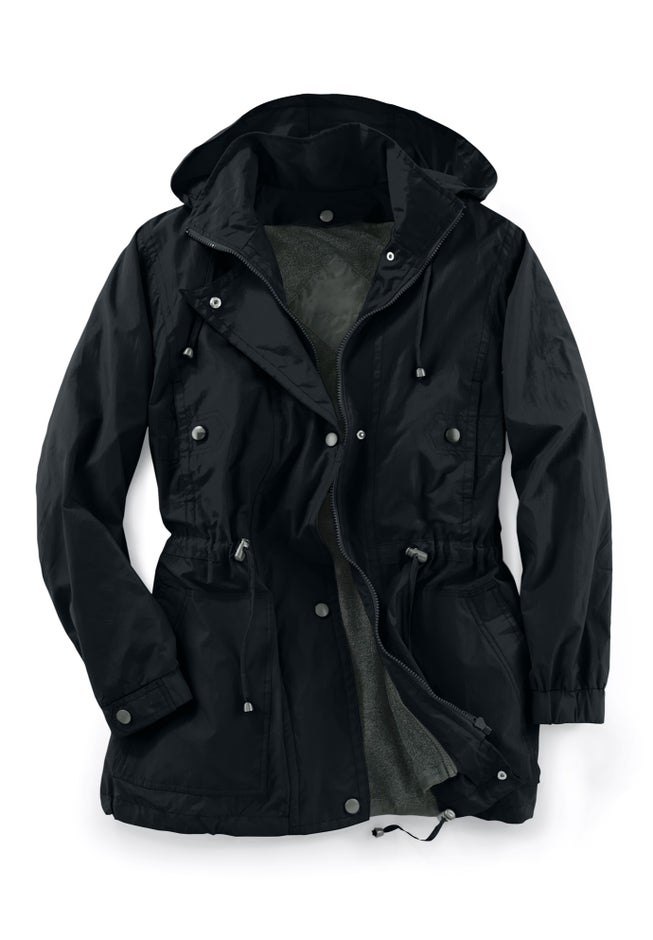 Fleece-Lined Taslon&reg; Anorak image number 1