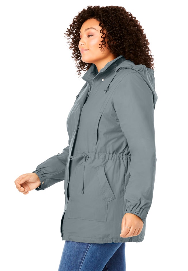 Fleece-Lined Taslon&reg; Anorak image number 5