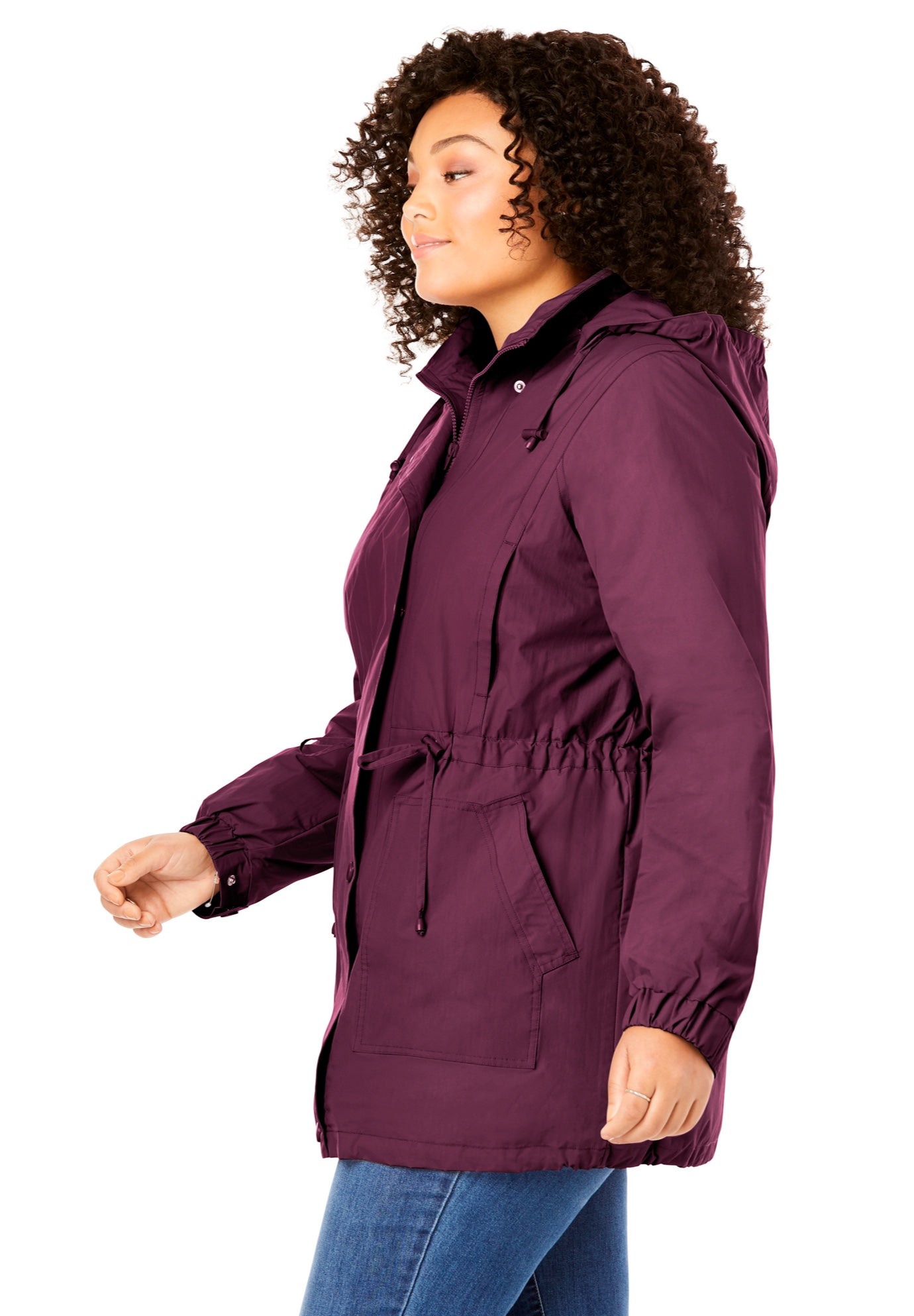 Fleece-Lined Taslon&reg; Anorak image number 5
