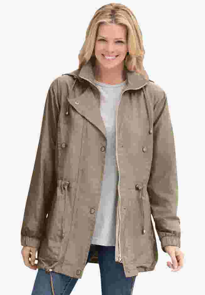 Fleece-Lined Taslon® Anorak image number 0