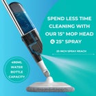 True & Tidy Refillable Spary Mop with Microfiber Pad & Scraper image number null