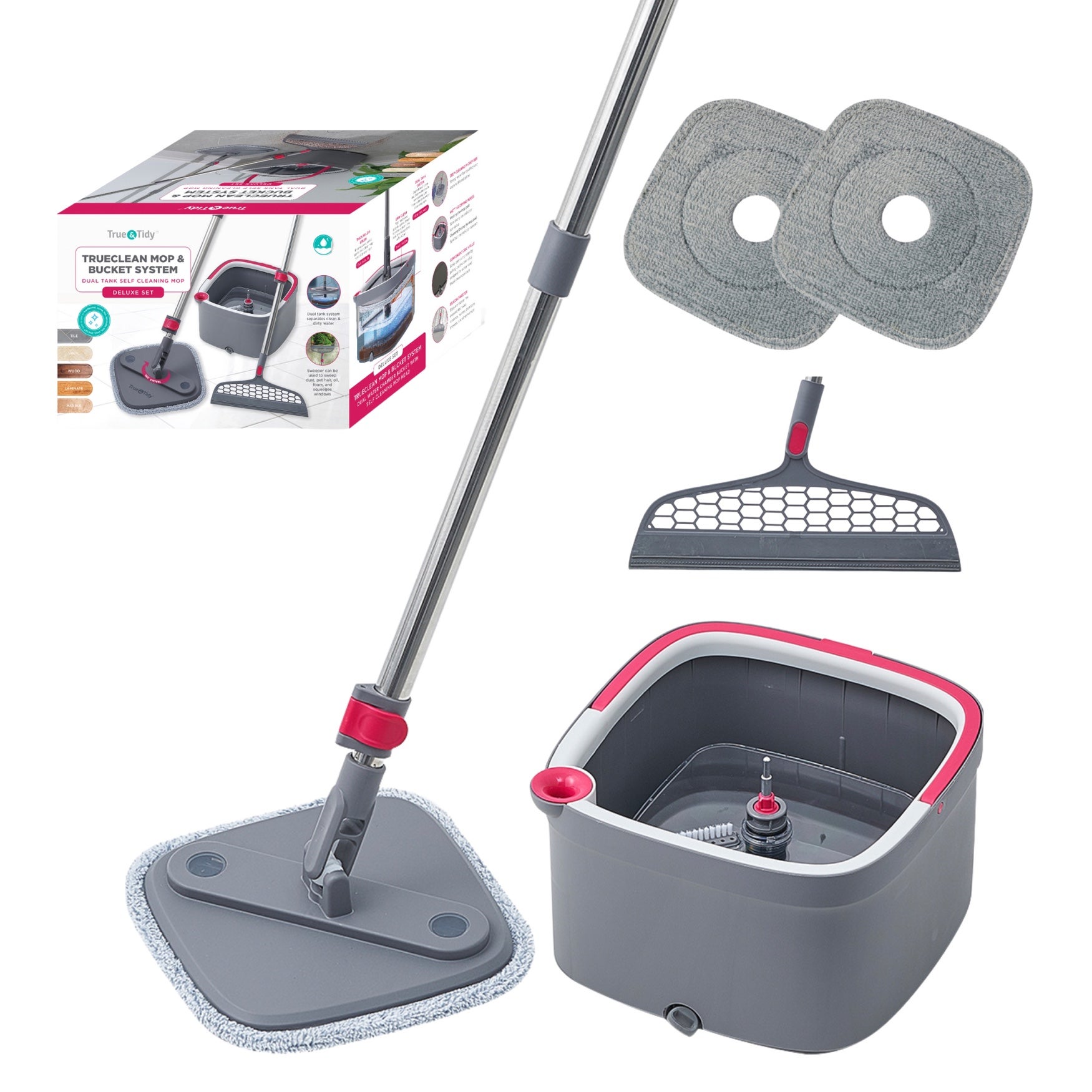 True & Tidy TrueClean Mop & Bucket Set image number 0