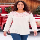 Fair Isle Knit Tee image number 0