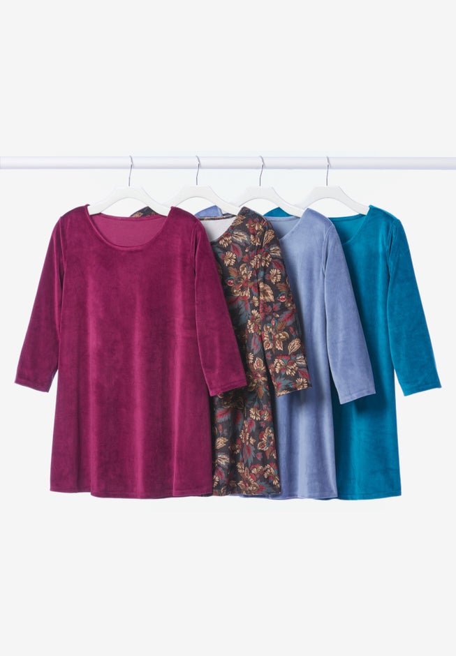 Pocket Swing Velour Tunic image number 1