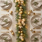 6 Ft. Pre-lit Nobel Gold Garland image number 5