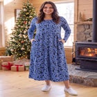 Long-Sleeve Button-Front Knit Dress image number 0