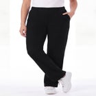 Everyday Waffle-Knit Straight-Leg Pull-On Pant image number 0