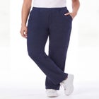 Everyday Waffle-Knit Straight-Leg Pull-On Pant image number 0