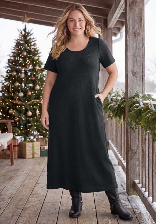 Thermal Two-Piece Jacket Dress Set image number 1