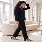 Stretch Crepe Square Neck Pantsuit image number 2