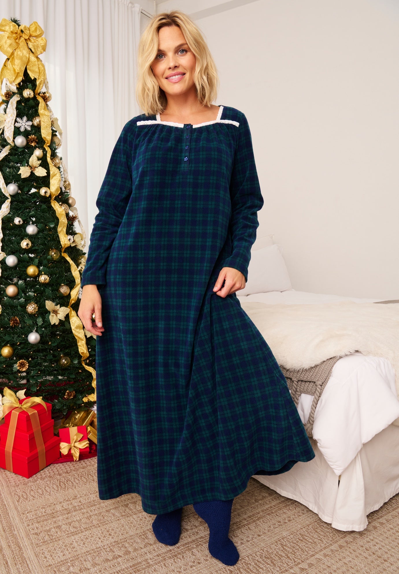 Soft & Cozy Gown & Socks image number 1