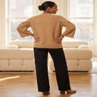 Button-Cuff Bell-Sleeve Sweater image number 1
