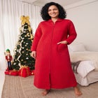 Warm Cozy Quilted Zip Robe image number 1