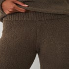 Mid Rise Sherpa Wide Leg Lounge Pants image number 3