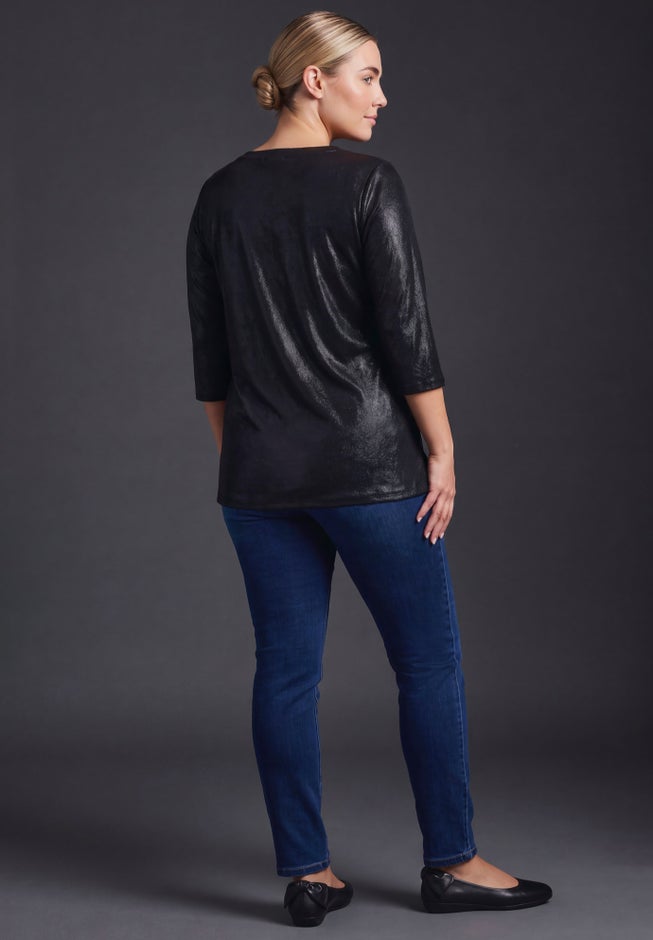 Maren Metallic Tee image number 1
