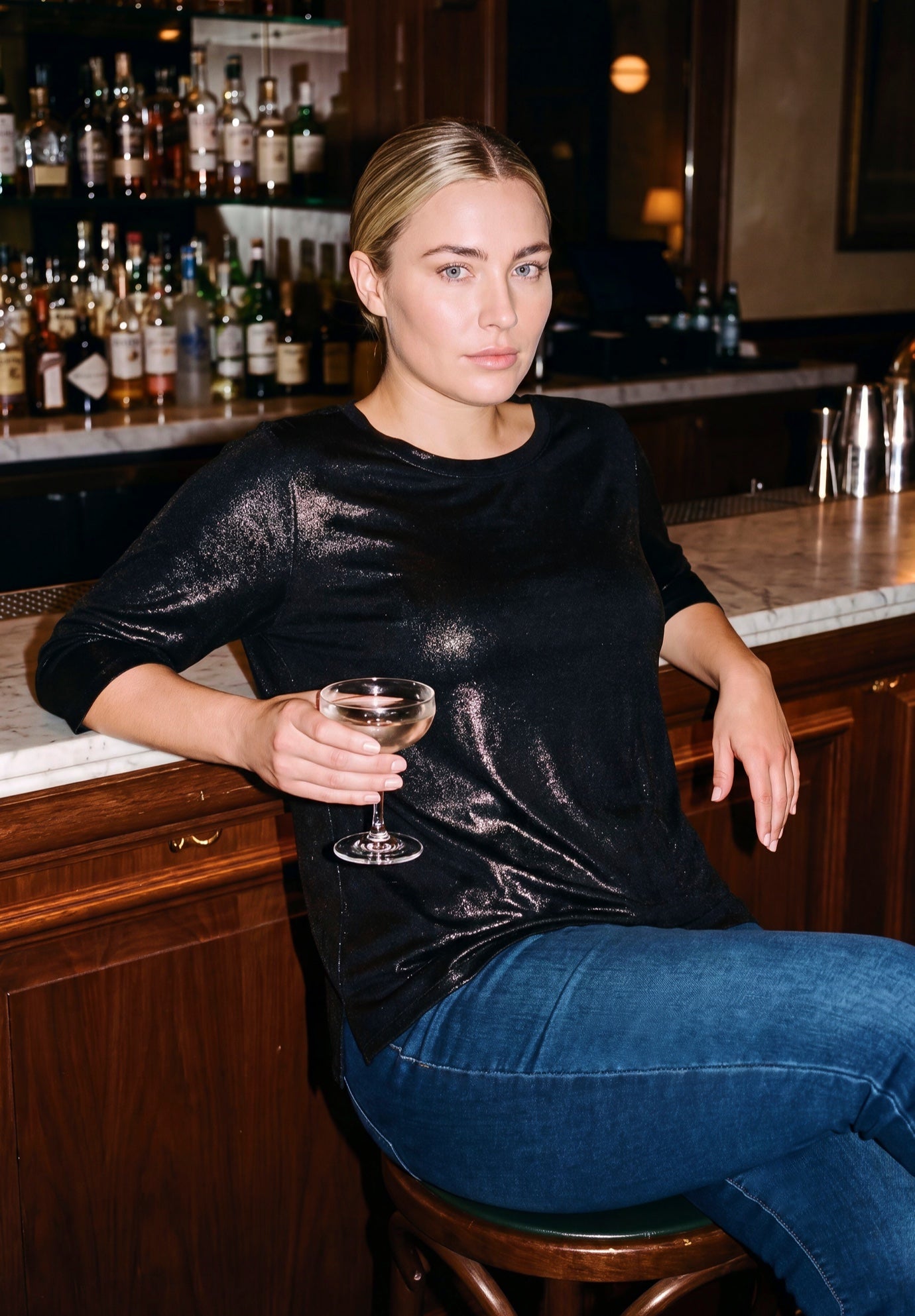 Maren Metallic Tee image number 3