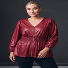 Liquid Knit Zip Front Top image number 0