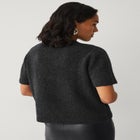 Wool-Blend Embellished Crewneck Elbow-Length Sleeve Pullover Sweater image number 1