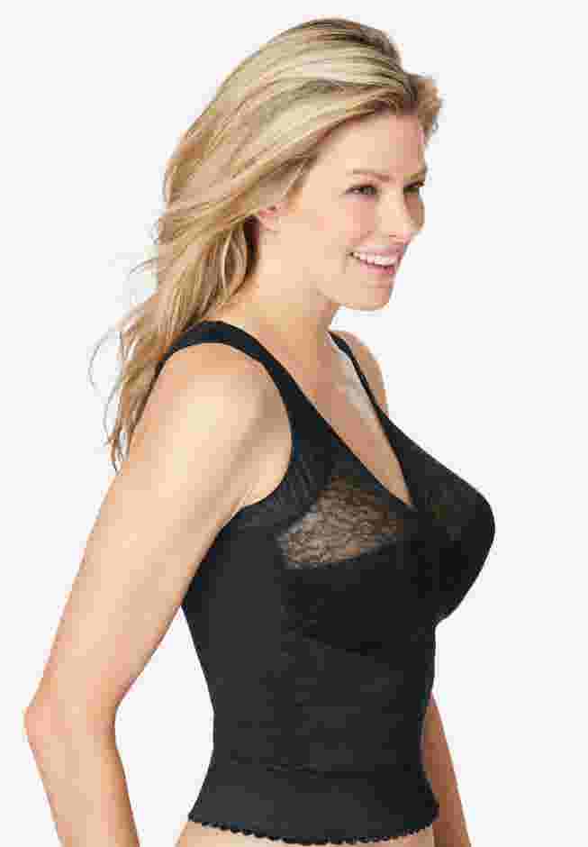 Front-Close Longline Wireless Posture Bra image number 2