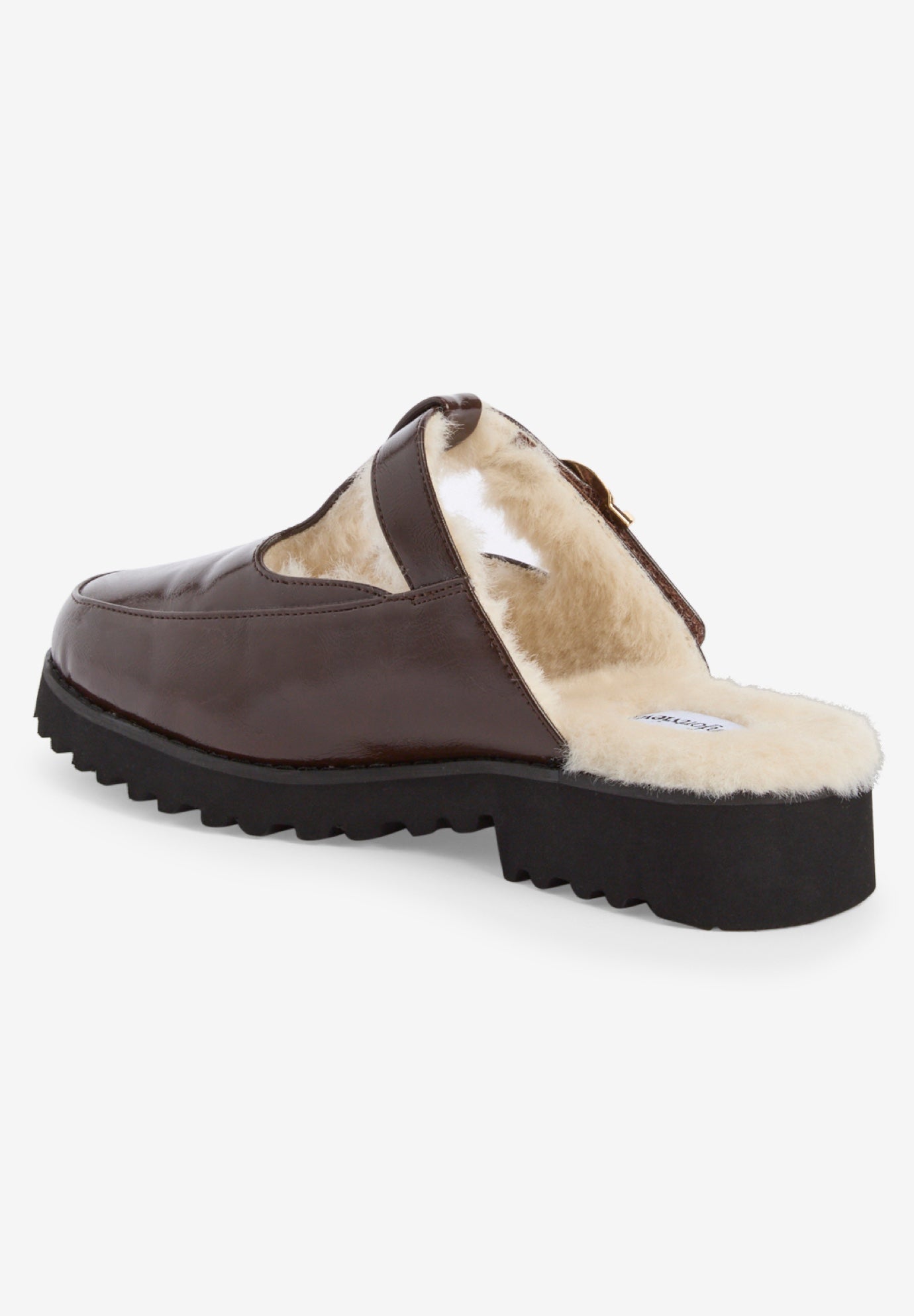 The Mabel Fur Lined Slip-On Mule image number 1