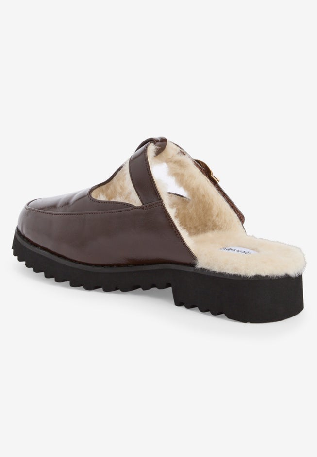 The Mabel Fur Lined Slip-On Mule image number 1