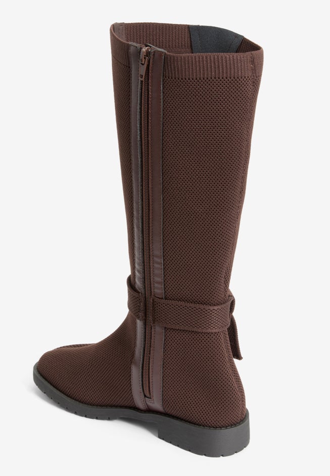 The Geraldine Stretch Wide Calf Boot image number 1