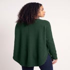 Scoopneck Long Sleeve Pullover Poncho Sweater image number 1