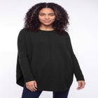 Scoopneck Long Sleeve Pullover Poncho Sweater image number 0