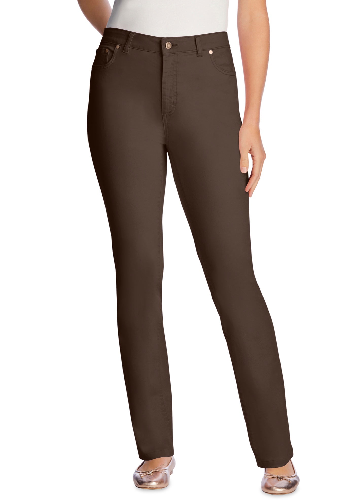 Stretch Denim 5-Pocket Straight-Leg Jeans image number 0