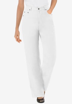 Perfect Relaxed All-Cotton Denim Five-Pocket Jeans
