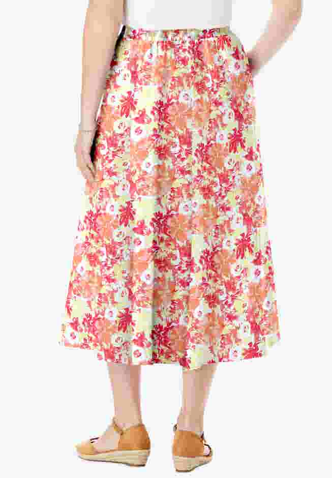 Linen-Blend Skirt image number 1