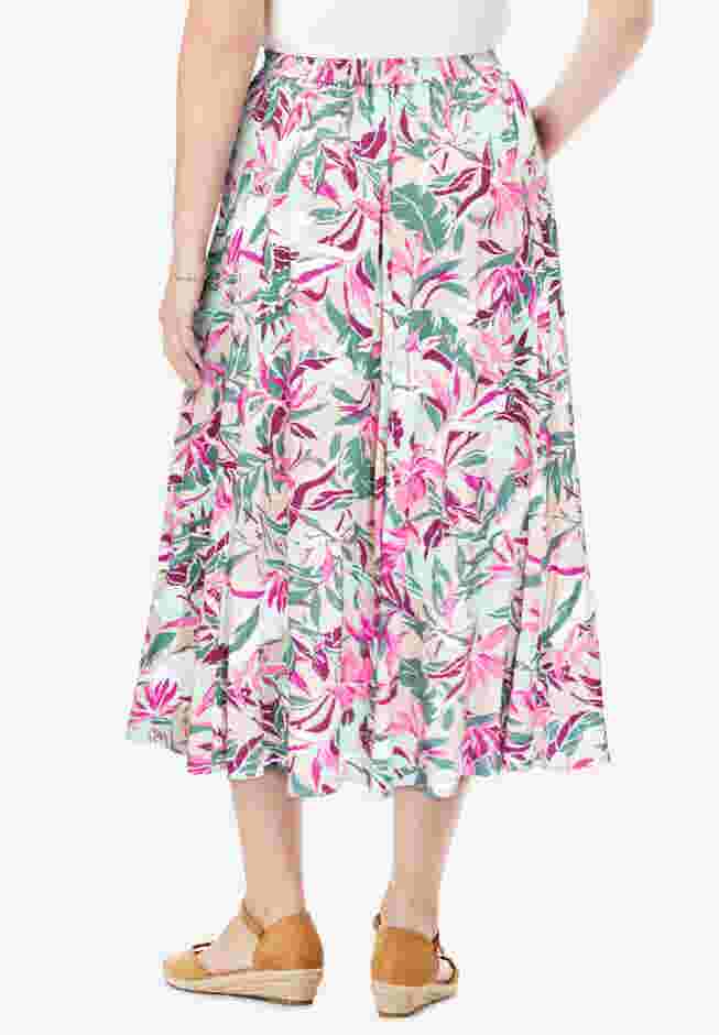 Linen-Blend Skirt image number 1