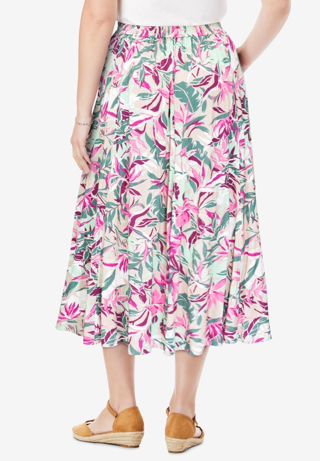 Linen-Blend Skirt image number 1