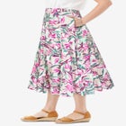 Linen-Blend Skirt image number null
