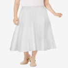 Linen-Blend Skirt image number null
