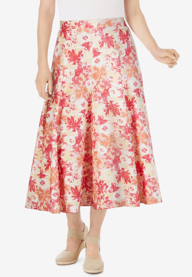 Linen-Blend Skirt image number 0