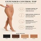 Silky Toes Control Top Ultra Soft Sheer Single Pair Tights image number null
