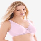 Leading Lady® Meryl Cotton Front-Close Wireless Bra image number null