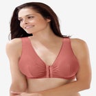 Leading Lady® Meryl Cotton Front-Close Wireless Bra image number null