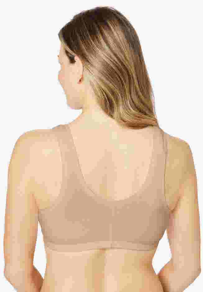 Leading Lady® Meryl Cotton Front-Close Wireless Bra image number 1
