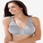 Leading Lady® Meryl Cotton Front-Close Wireless Bra image number null