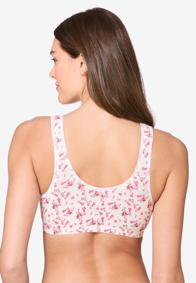 Leading Lady® Meryl Cotton Front-Close Wireless Bra image number 1