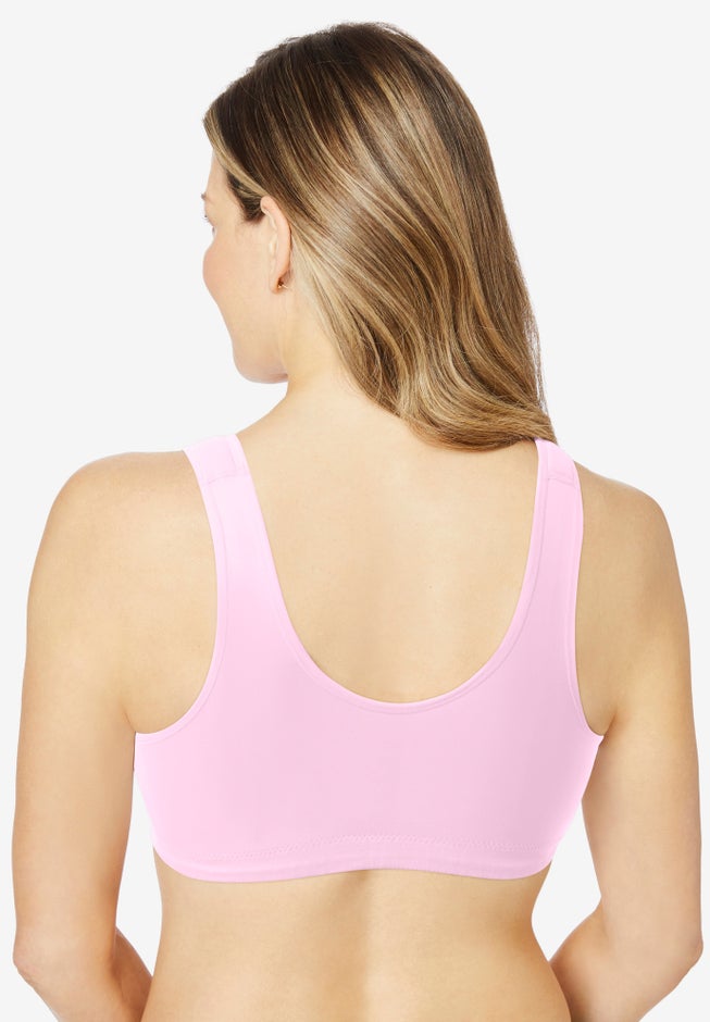 Leading Lady® Meryl Cotton Front-Close Wireless Bra image number 1