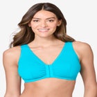 Leading Lady® Meryl Cotton Front-Close Wireless Bra image number null