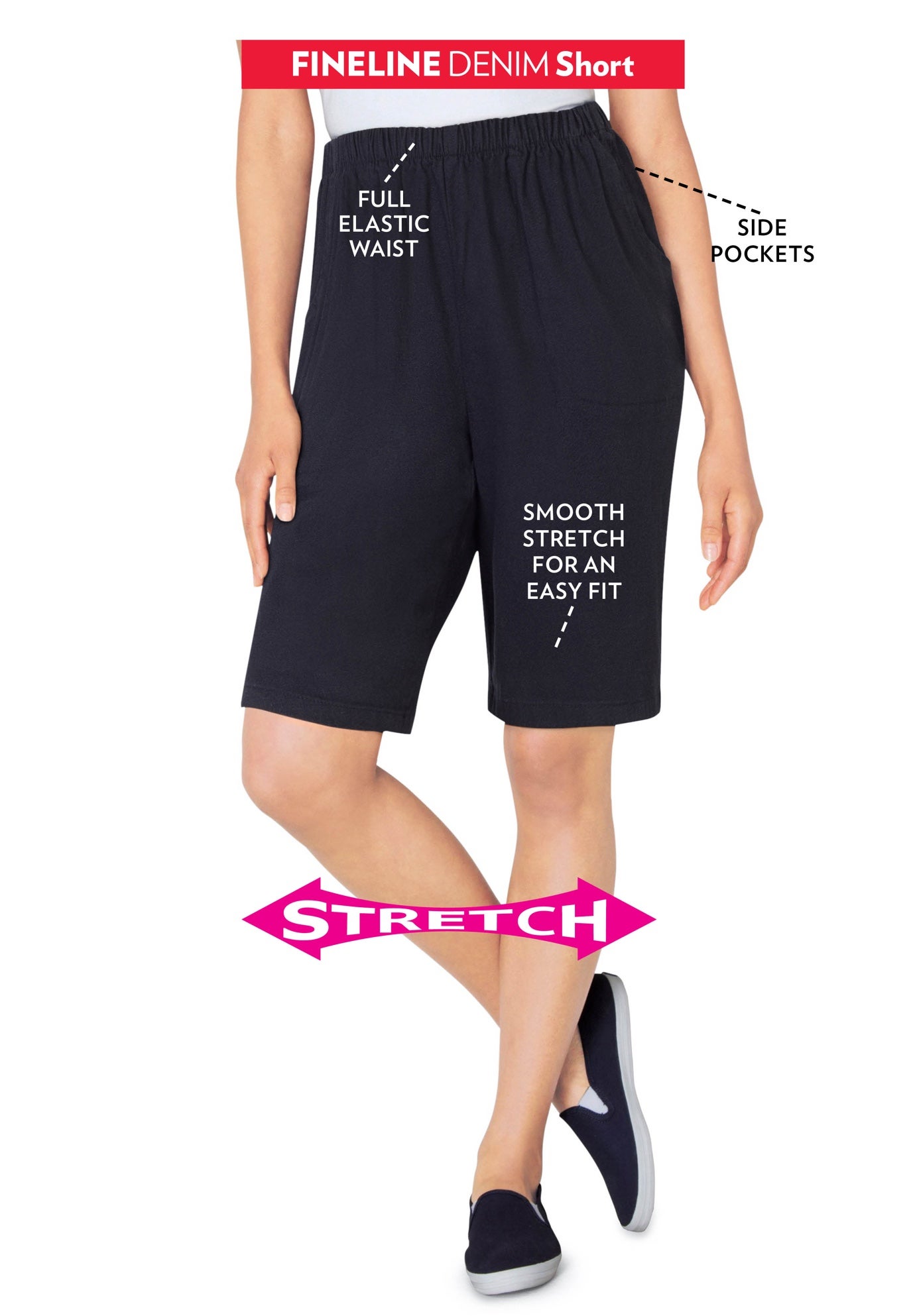 Fineline Denim Short image number 0